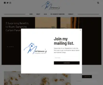 Mariannesconsignmentconfessions.com(A Home Products & Design Blog) Screenshot