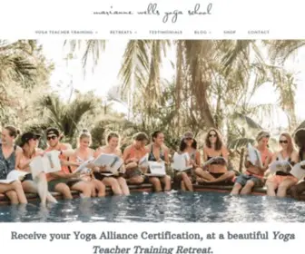 Mariannewells.com(Becoming a Certified Yoga Instructor) Screenshot