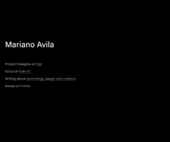 Marianoavila.com(Marianoavila) Screenshot