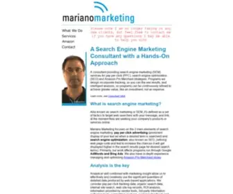 Marianomarketing.com(Search Marketing Consultant) Screenshot