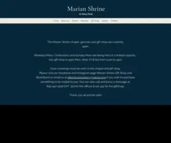 Marianshrine.org(The Salesian National Shrine of Mary Help of Christians) Screenshot