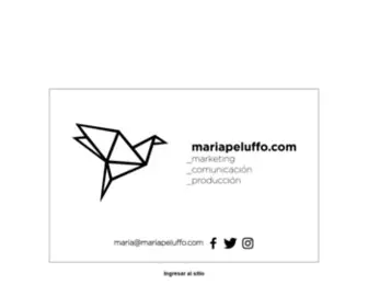 Mariapeluffo.com(María Peluffo) Screenshot