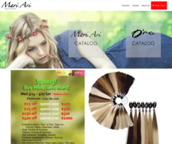 Mariarihair.com(Mari Ari Wigs and Hair Extensions) Screenshot