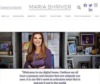 Mariashriver.com(MARIA SHRIVER) Screenshot