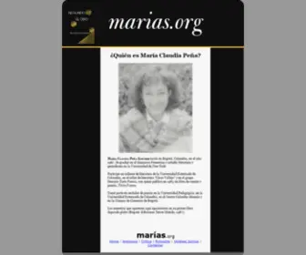 Marias.org(María) Screenshot