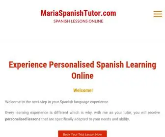 Mariaspanishtutor.com(¡Hola) Screenshot