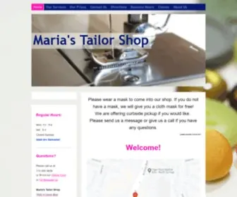 Mariastailorshop.com(Maria's Tailor Shop in Briargate) Screenshot