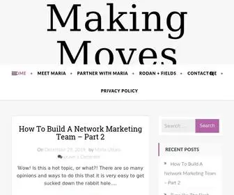 Mariauttaro.com(Making Moves with Maria) Screenshot