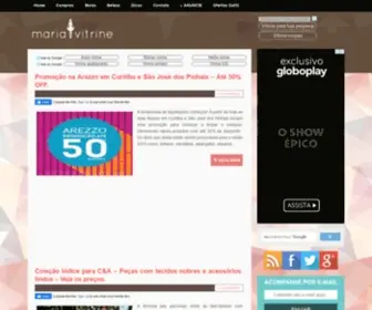 Mariavitrine.com.br(Um blog perfeito para quem adora ir às compras) Screenshot