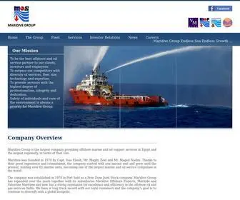Maridivegroup.net(Company Overview Maridive Group) Screenshot