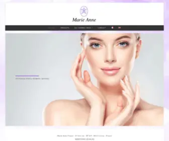 Marie-Anne-France.com(Soins visage & Parfums Marie Anne France) Screenshot