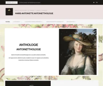 Marie-Antoinette-Antoinetthologie.com(Marie-Antoinette Antoinetthologie) Screenshot