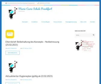 Marie-Curie-Schule.de(Marie-Curie-Schule Frankfurt) Screenshot