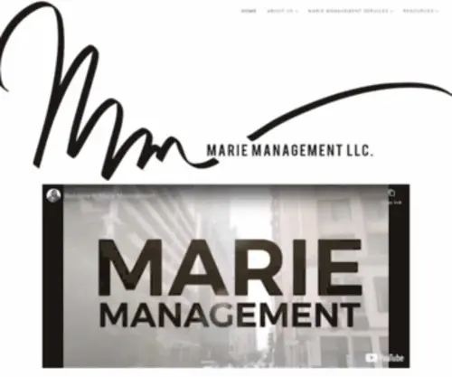 Marie-Management.com(Marie Management LLC) Screenshot