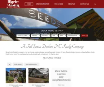 Marieaustin.com(Durham NC Real Estate Broker) Screenshot