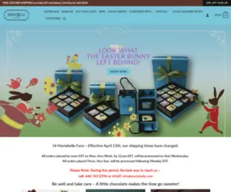 Mariebelle.com(Gourmet Chocolate) Screenshot