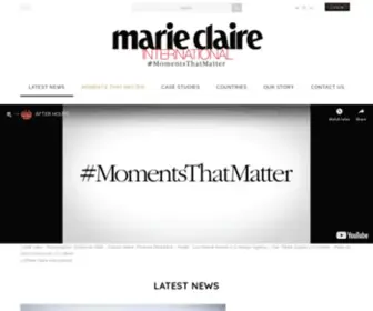 Marieclaireinternational.com(MCI Marketing) Screenshot