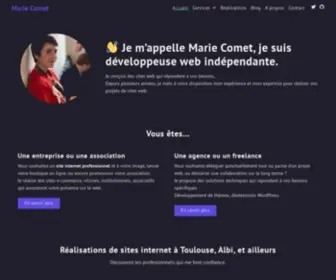 Mariecomet.fr(Marie Comet) Screenshot