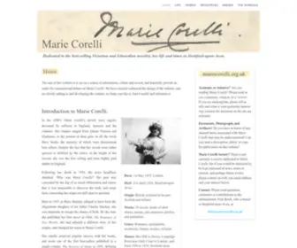 Mariecorelli.org.uk(Marie Corelli) Screenshot