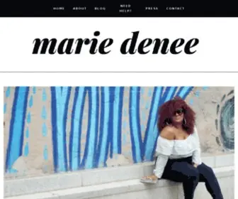 Mariedenee.com(Plus Size Influencer and Industry Expert) Screenshot
