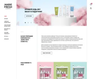 Mariefreshcosmetics.com(Натуральна косметика від виробника) Screenshot