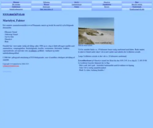 Marielyst.eu(Om sommerhusområdet Marielyst) Screenshot