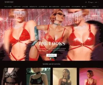 Mariemur.com(Luxury Leather Lingerie) Screenshot