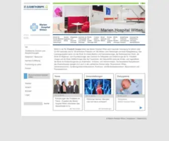 Marien-Hospital-Witten.de(Marien Hospital Witten) Screenshot
