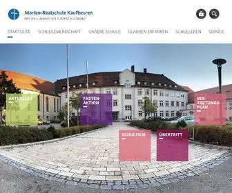 Marien-Realschule-Kaufbeuren.de(Marien Realschule Kaufbeuren) Screenshot