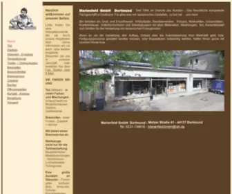 Marienfeld-Dortmund.de(Marienfeld Keramikbedarf Brennöfen Marienfeld) Screenshot