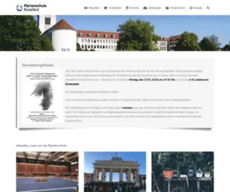 Marienschule-Bielefeld.de(Startseite) Screenshot