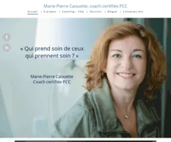 Mariepierrecaouette.com(Qui prend soin de ceux qui prennent soin) Screenshot