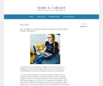 Mariercarlson.com(Social Media Maven) Screenshot