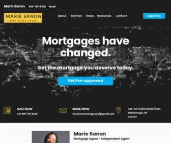 Mariesanonezapproval.com(#1 Mortgage Company In Ontario Mississauga) Screenshot