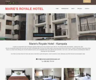 Mariesroyalehotelkampala.com(Marie&#039;s Royale Hotel) Screenshot