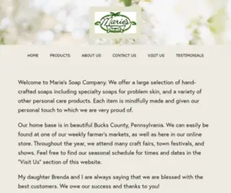 Mariessoap.com(Marie's Soap Company) Screenshot