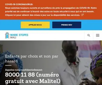 Mariestopes.ml(Marie Stopes Mali) Screenshot