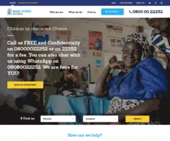 Mariestopes.org.ng(Marie Stopes Nigeria) Screenshot