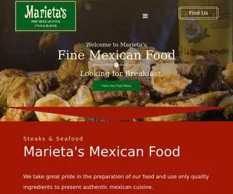 Marietasmexicanfood.com(Mexican Restaurant) Screenshot