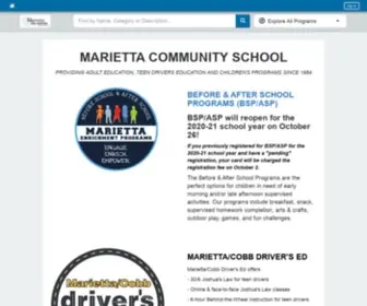 Mariettacommunityschool.com(Where Education Continues) Screenshot