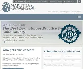 Mariettaderm.com(Marietta Dermatology) Screenshot