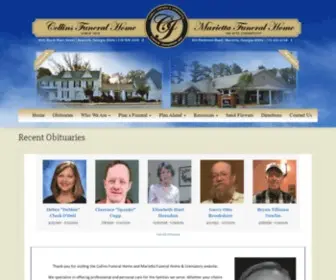 Mariettafuneralhome.org(Marietta & Collins Funeral Homes) Screenshot