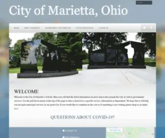 Mariettaoh.net(City of Marietta) Screenshot