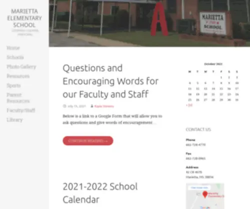 Mariettaraiders.org(WordPress) Screenshot