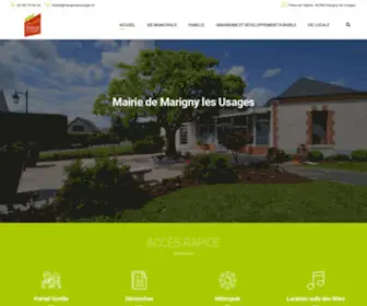 Marignylesusages.fr(Mairie de Marigny les Usages) Screenshot