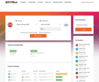 Mariibank.com(Automatic and instant exchange Perfect Money) Screenshot