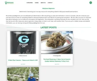 Marijuanabeginners.com(Marijuana Beginners) Screenshot