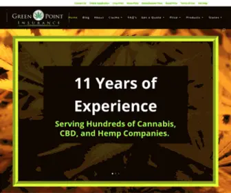 Marijuanadispensaryinsurance.com(Greenpoint Insurance Advisors) Screenshot