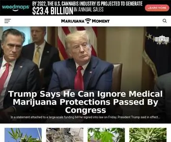 Marijuanamoment.net(Marijuana Moment) Screenshot