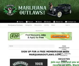 Marijuanaoutlaws.com(Marijuana Outlaws) Screenshot
